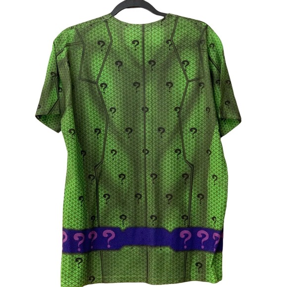 T-shirt Men's Size Large All-Over Print The Riddler DC Comics Supervillain - Picture 8 of 8